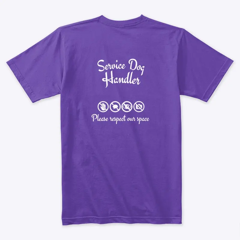 Service Dog Handler Tee - Fancy Font 3