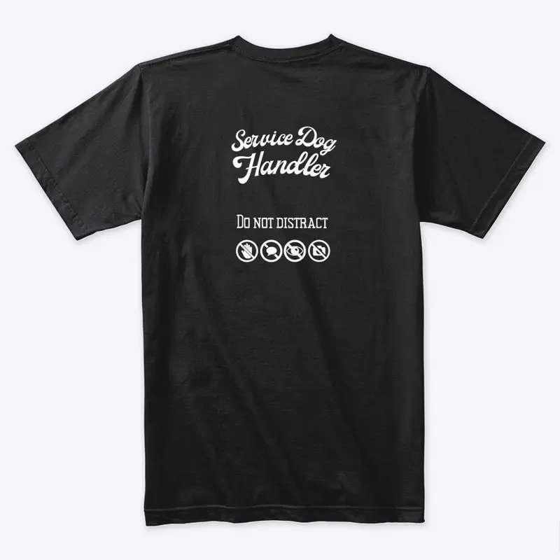 Service Dog Handler Tee - Fancy Font 2