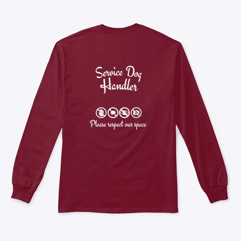 Service Dog Handler Tee - Fancy Font 3