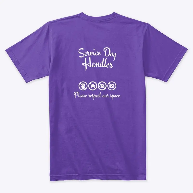 Service Dog Handler Tee - Fancy Font 3